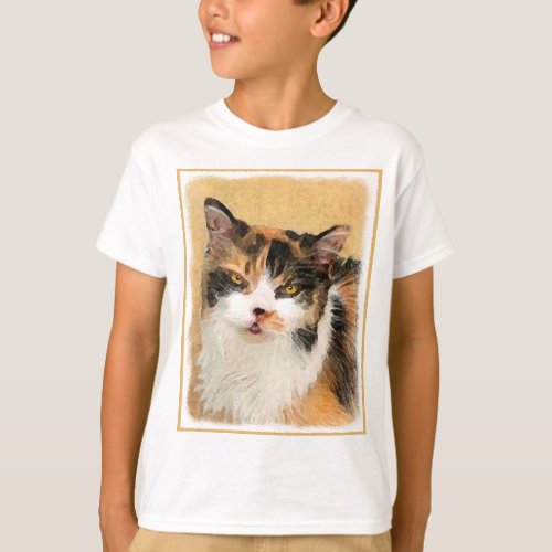 Calico Cat Painting _ Cute Original Cat Art T_Shirt