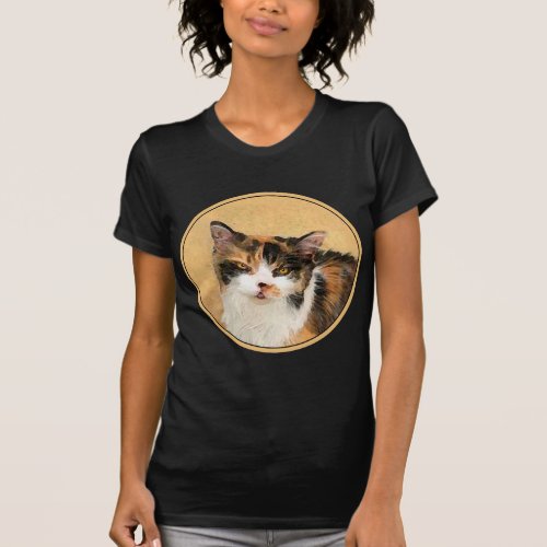 Calico Cat Painting _ Cute Original Cat Art T_Shirt