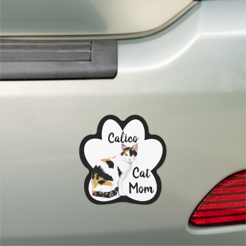 Calico Cat Personalized Car Magnet