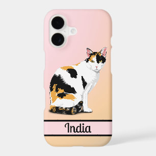 Calico Cat Personalized iPhone 17 Case