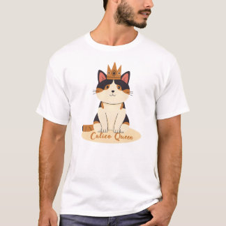 Calico Cat Queen T-Shirt