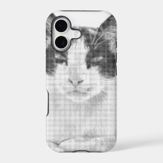 Calico Cat Retro Halftone iPhone 17 Case