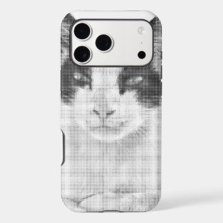 Calico Cat Retro Halftone iPhone 17 Pro Max Case