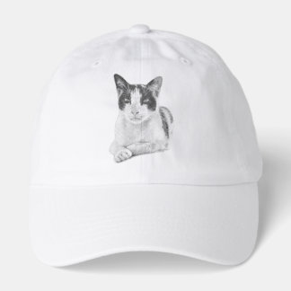 Calico Cat Retro Halftone Hat