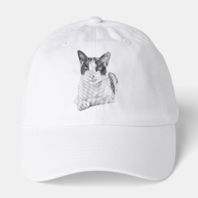 Calico Cat Retro Halftone Hat (Front)