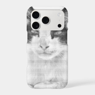 Calico Cat Retro Halftone iPhone 17 Pro Case