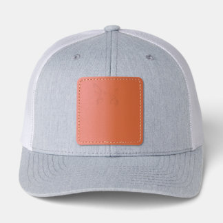 Calico Cat Retro Halftone Leather Patch Hat