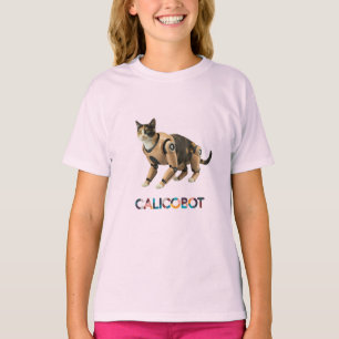 Calico Cat Robot T-Shirt