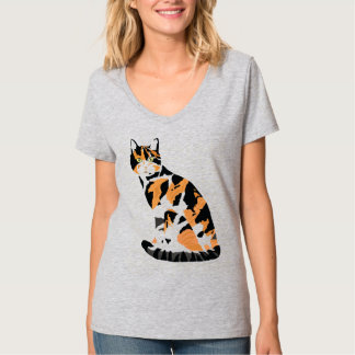 Calico cat sitting T-Shirt