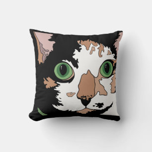 Calico Cat Throw Pillow