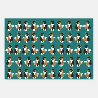 Calico Cat Wrapping Paper Sheets