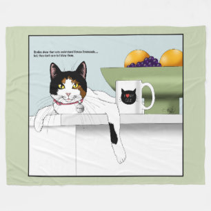 Calico Catitude Cat Kitchen Fleece Blanket