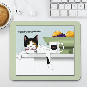 Calico Catitude Cat Kitchen Mouse Pad