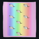 Calico Cats Bandana<br><div class="desc">Calico cats on a rainbow background decorate this pretty bandana</div>