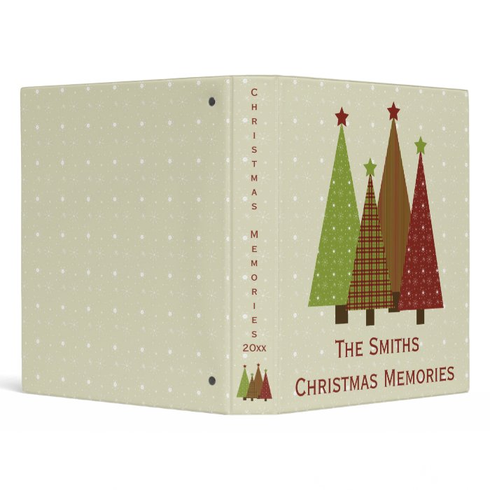 Calico Christmas Trees 1" Photo Binder