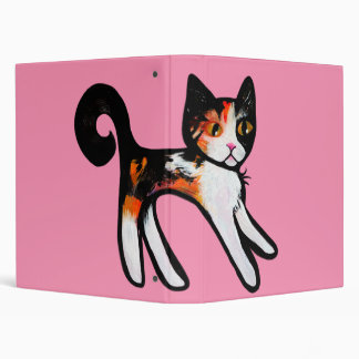 Calico Crazy Cat 3 Ring Binder