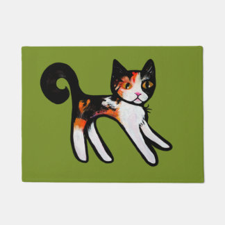 Calico Crazy Cat Doormat