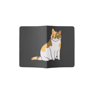 Calico Essential,Calico Portrait,Cute Calico Cat T Passport Holder