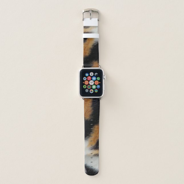 Calico Fur Pattern Apple Watch Band (Front)