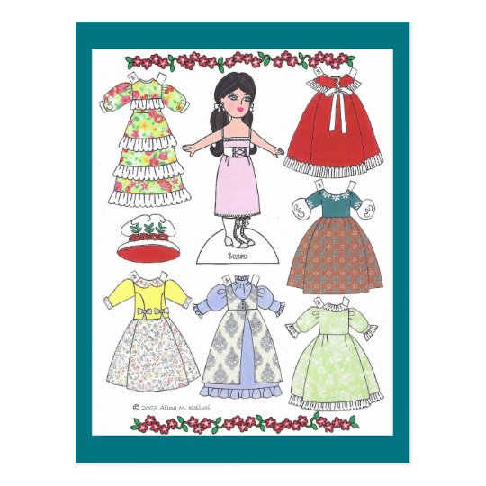 old fashioned paper dolls