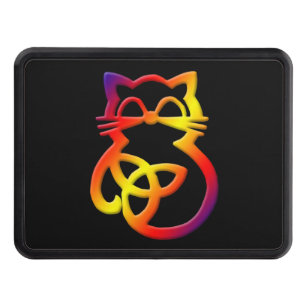 Calico Gradient Trinity Knot Celtic Cat Hitch Cover