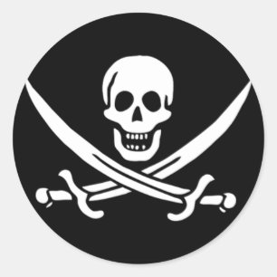 Calico Jack Classic Round Sticker