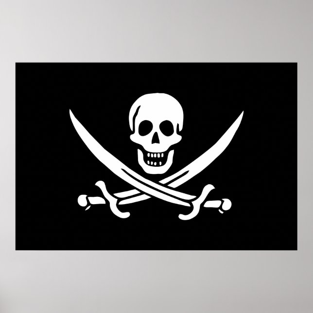 Calico Jack Pirate Flag Print (Front)