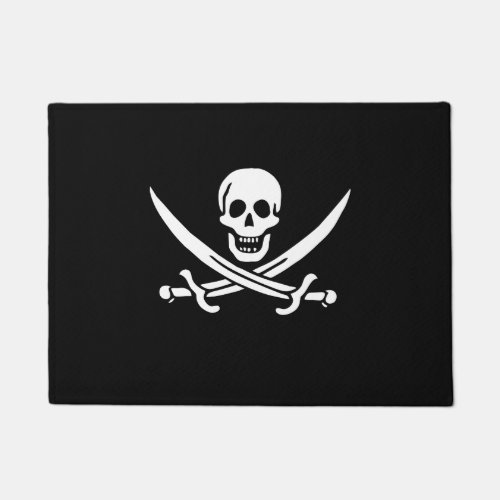 Calico Jack Rackham Pirate Flag Doormat