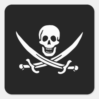 Calico Jack Square Sticker