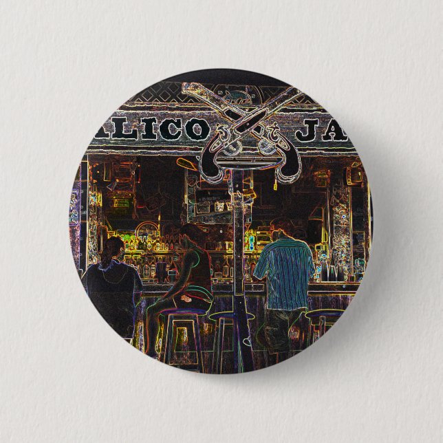 Calico Jacks Grand Cayman Island Pinback Button (Front)