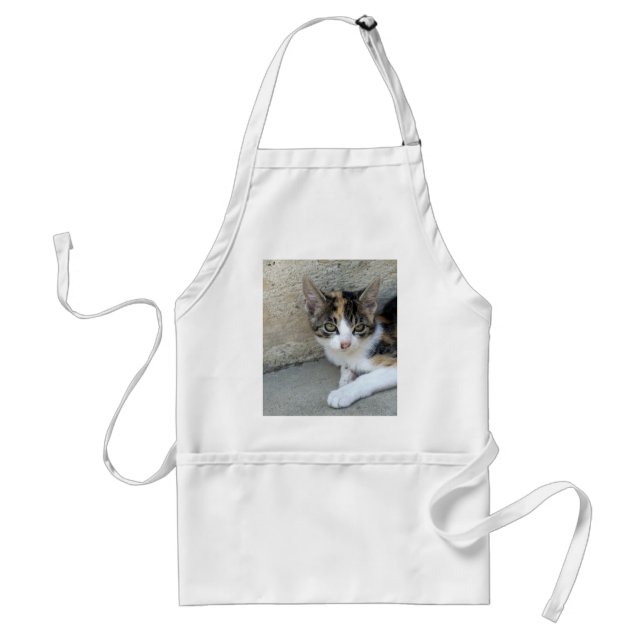 Calico Kitten Adult Apron (Front)