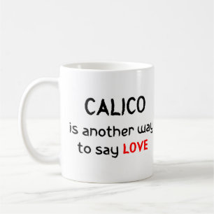 calico love coffee mug