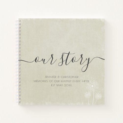 Calico Our Story Memories Couples Keepsake Notebook