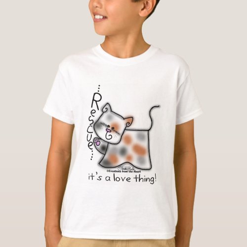 Calico RESCUEits a love thing T_Shirt