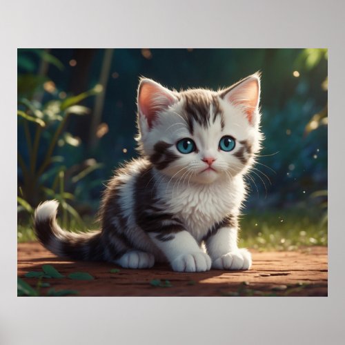  Calico Sweet Kitty AP68 54 Feline Kitten Cat Poster