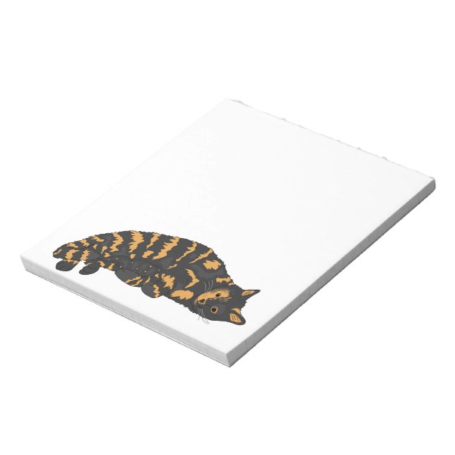 CALICO TORTIE CAT NOTE PAD (Rotated)