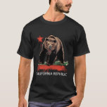 Calidesign California Republic Grizzly Ca Cali Bea T-Shirt