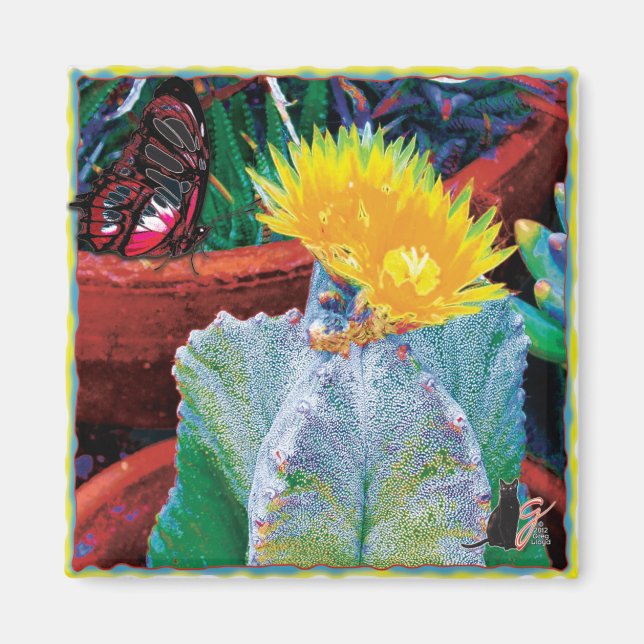 Caliente Cactus Magnet (Front)