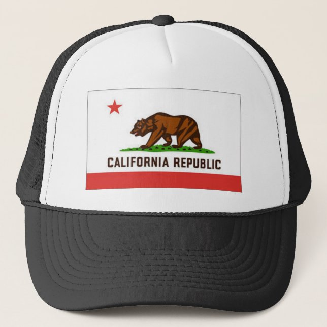 Calif_BallCap_AntsAfire Trucker Hat (Front)