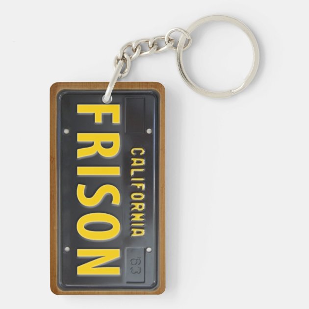 license plate keychain