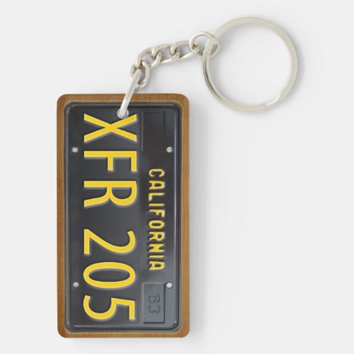 California 1963 License Plate Keychain CUSTOM