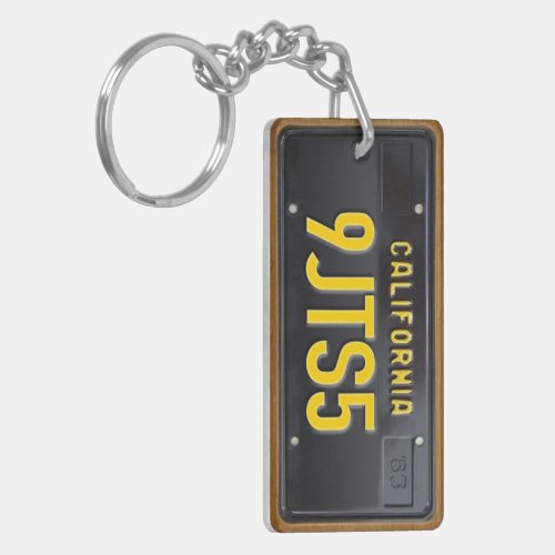 California 1963 License Plate Keychain CUSTOM