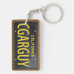 California 1963 License Plate Keychain CUSTOM