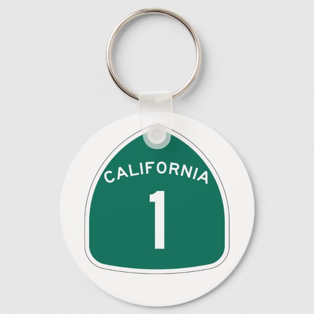 California 1 keychain (Front)