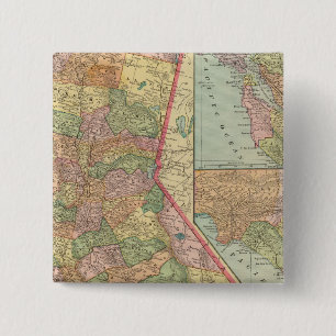 California 3 pinback button