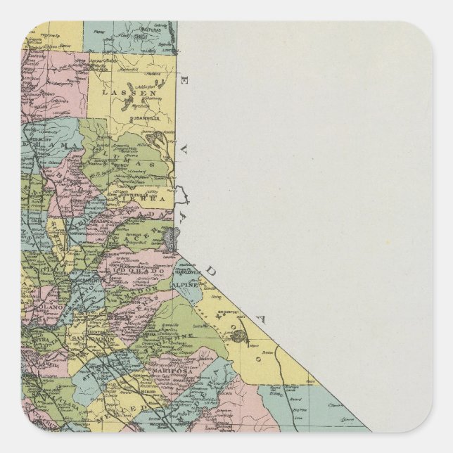 California 3 square sticker (Front)