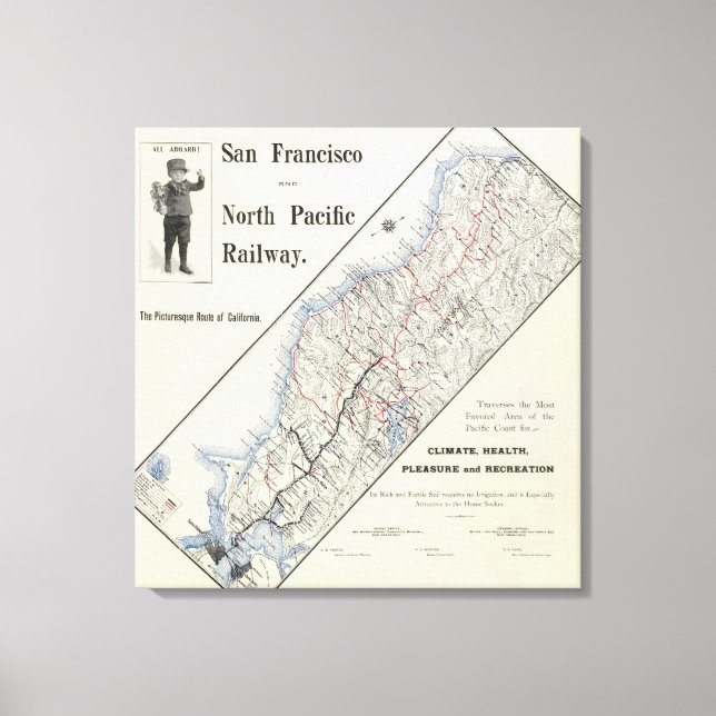 California 5 canvas print (Front)