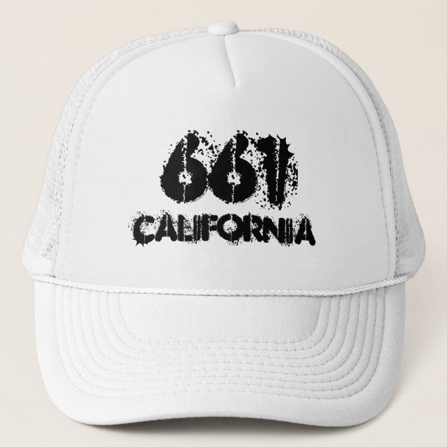California 661 area code.  Hat gift idea. (Front)