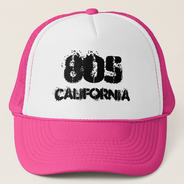 California 805 area code.  Hat gift idea. (Front)