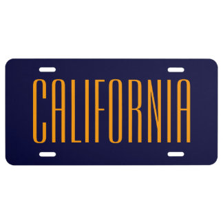 California Aluminum License Plate